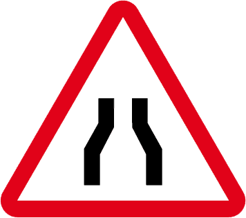 Drum îngustat pe ambele părţi