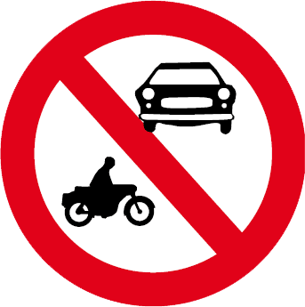 Accesul interzis autovehiculelor