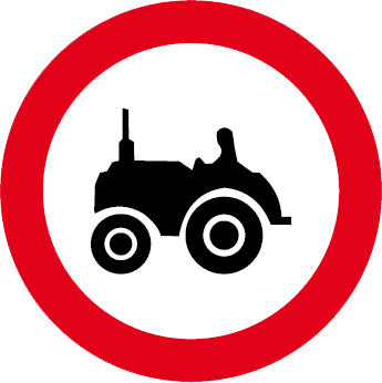 Accesul interzis tractoarelor și mașinilor autopropulsate pentru lucrări