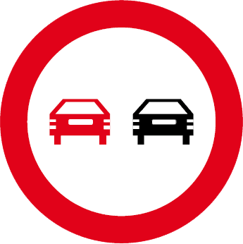 Depăşirea autovehiculelor, cu excepţia motocicletelor fără ataş, intezisă