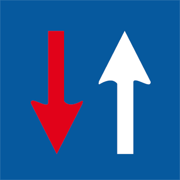 Prioritate față de circulația din sens invers