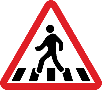 Presemnalizare trecere de pietoni