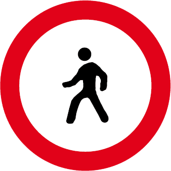 Accesul interzis pietonilor