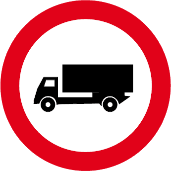 Accesul interzis vehiculelor destinate transportului de mărfuri