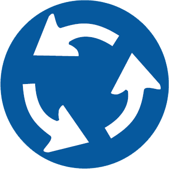 Intersecţie cu sens giratoriu